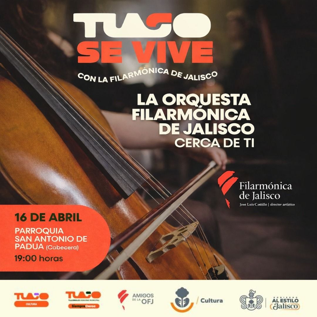 GerardoQuirinoV's tweet photo. Tlajo se vive con la Filarmónica de Jalisco, ¡sí señor! Recuerden venir esta tarde a la parroquia de San Antonio de Padúa, aquí en cabecera, a disfrutar de un buen concierto. Vénganse con toda su familia, ¡los esperamos! https://t.co/Te5XvH14ly