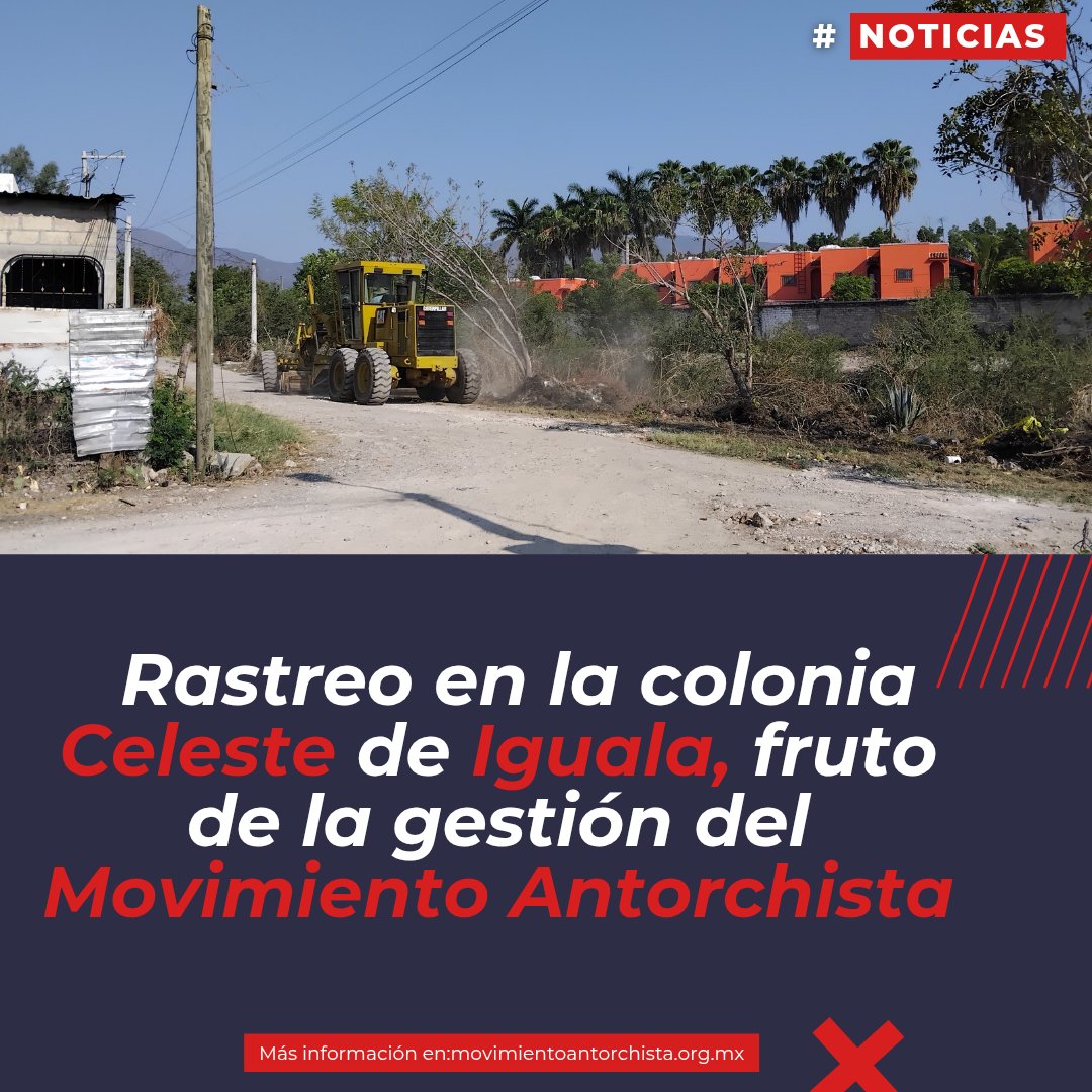 Rastreo en la colonia Celeste de Iguala, fruto de la gestión del Movimiento Antorchista.
Nota completa en 👇facebook.com/share/p/1L76XG…