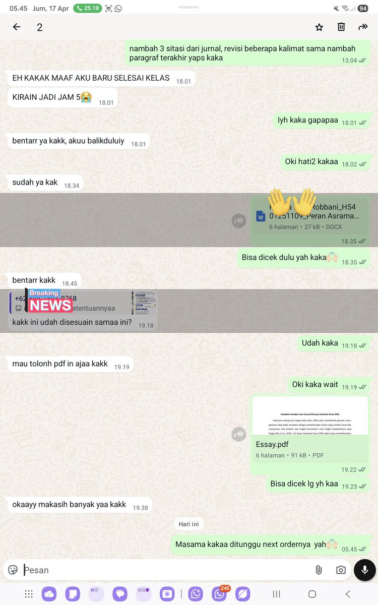 twiqkly's tweet image. Testi essay psikologo only 4 jam satset bgt free revisi juga pengerjaan ga asal yuk kaka yg mau order sung wa di bio yapss selsai sebelum deadline🥰😇😍
#jokitugas #essay #jurnal #zonauangㅤ #zonajajan