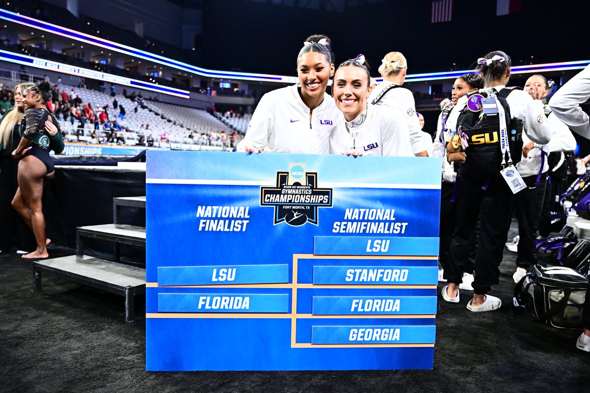 LSUgym's tweet photo. LET’S GEAUX TO THE FINAL FOUR. https://t.co/DVkmmSceFT