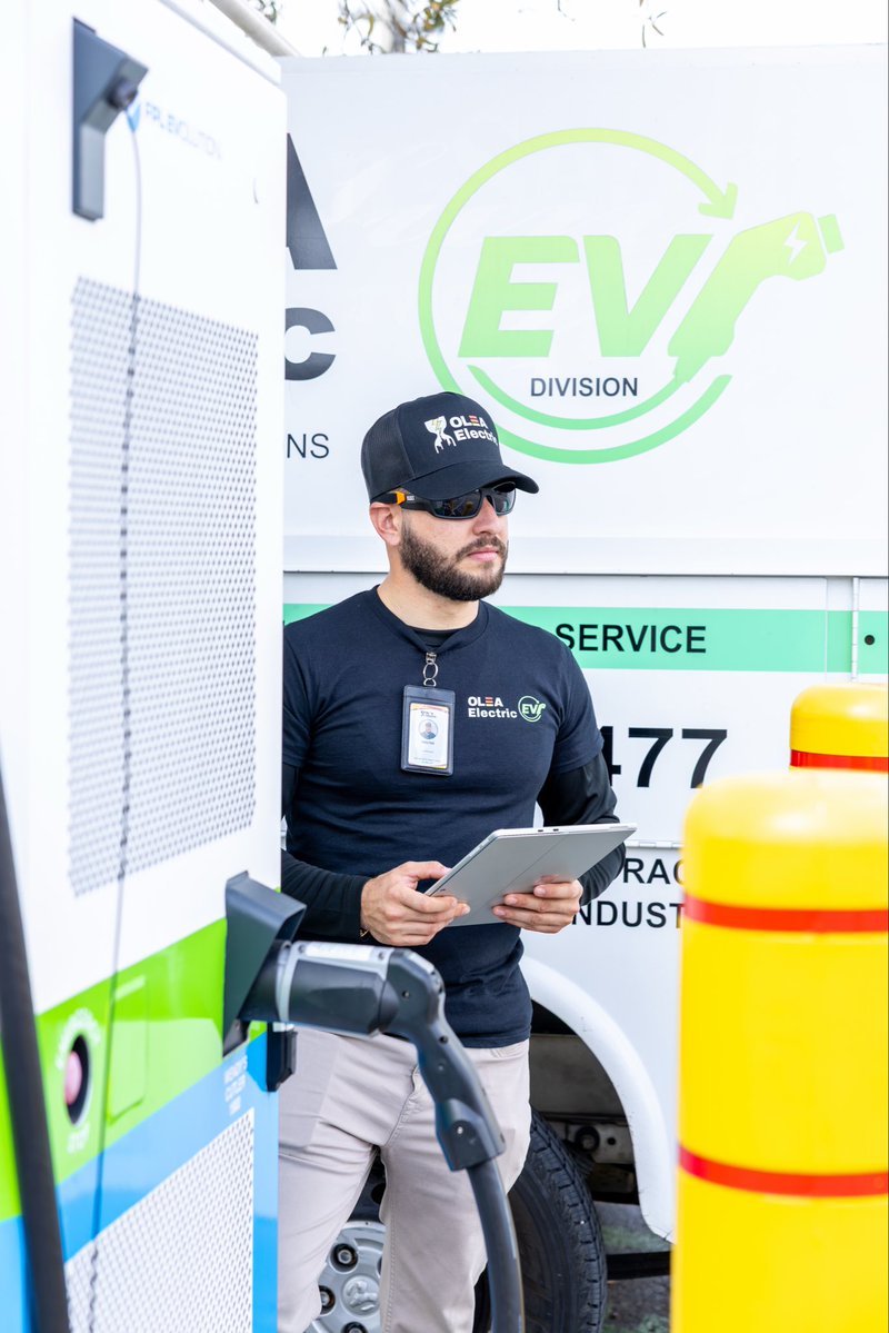 OleaElectric's tweet image. Final EV Charging Station Setup-Test from Olea Electric’s Team for a commercial busines parking lot area.
We bring full turnkey and comprehensive sales, installation, service, operations and maintenance for any EV Charger type or size.
#electrical #electrician #ev #evcharging