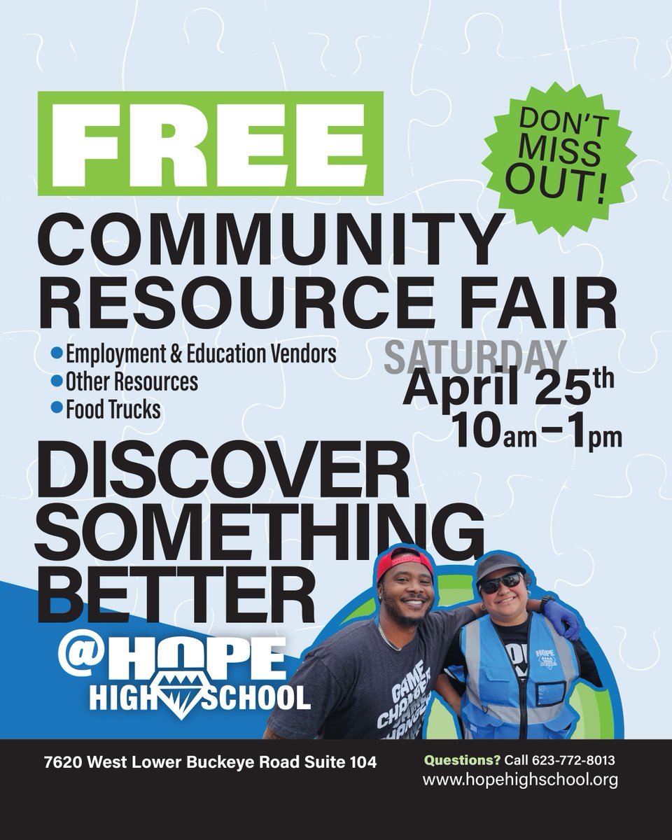 BlueprintEd's tweet photo. We are a little over a week away from our Community Resource Fair hosted in front of Hope High School! Come on down, say hello, and learn more about what's going on in our community! https://t.co/xt9FAWJErx