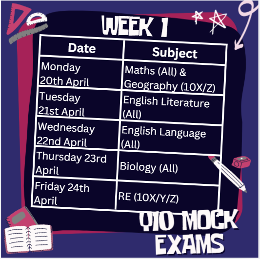 AstreaAcadSheff's tweet image. Y10 Mocks are starting next week! Make sure you're ready! Remember revising little and often is a great routine! #AASCommunity #revision