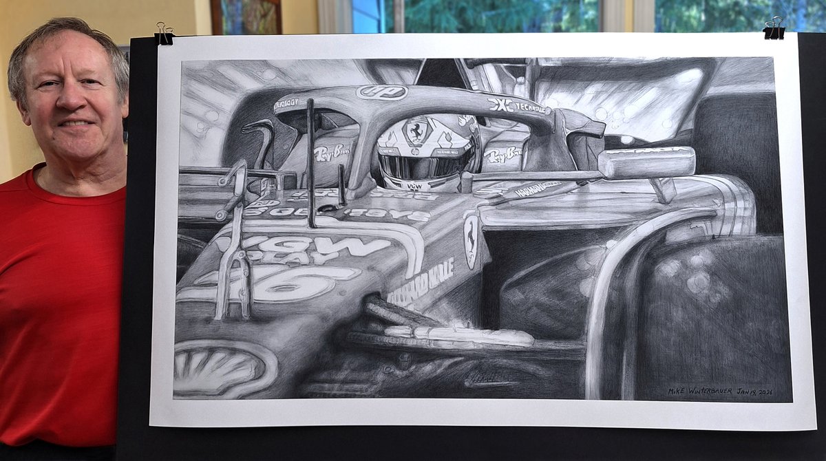 MikeWinterbauer's tweet image. Beautiful print of my recent Formula One pencil drawing, looking forward to painting this soon!!
#illustration #popculture #F1 #movieart