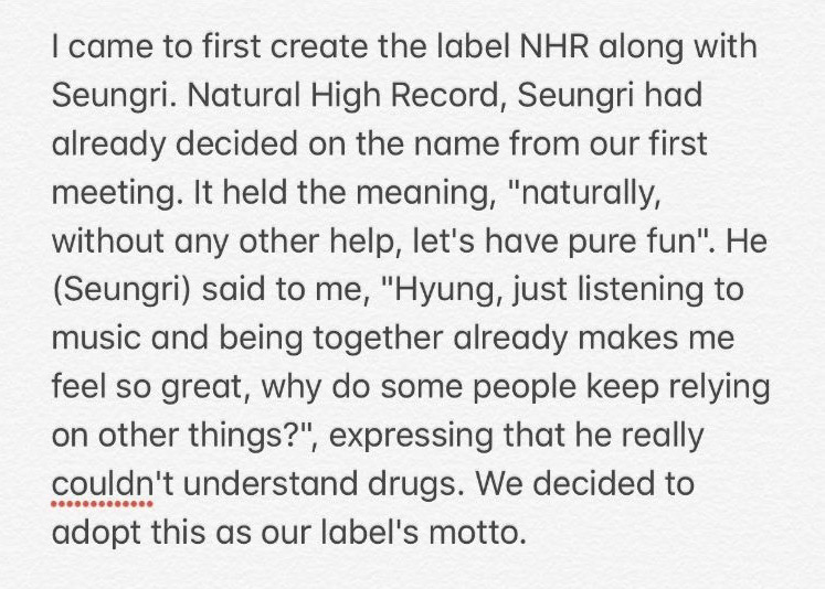 Velvetsworld's tweet photo. I'd listen to stories like this forever. I love knowing the lore behind seungri's projects. https://t.co/6fSzTuwwzh