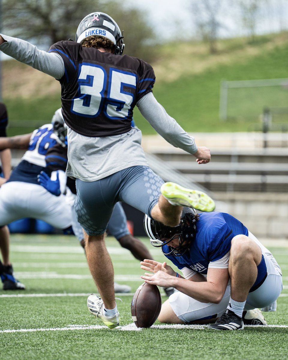 gvsufootball's tweet photo. Spring game this Saturday? Already? Let’s do it🤝

#AnchorUp | #ReadyForMore | #WAWG https://t.co/nlPeIJJdxX