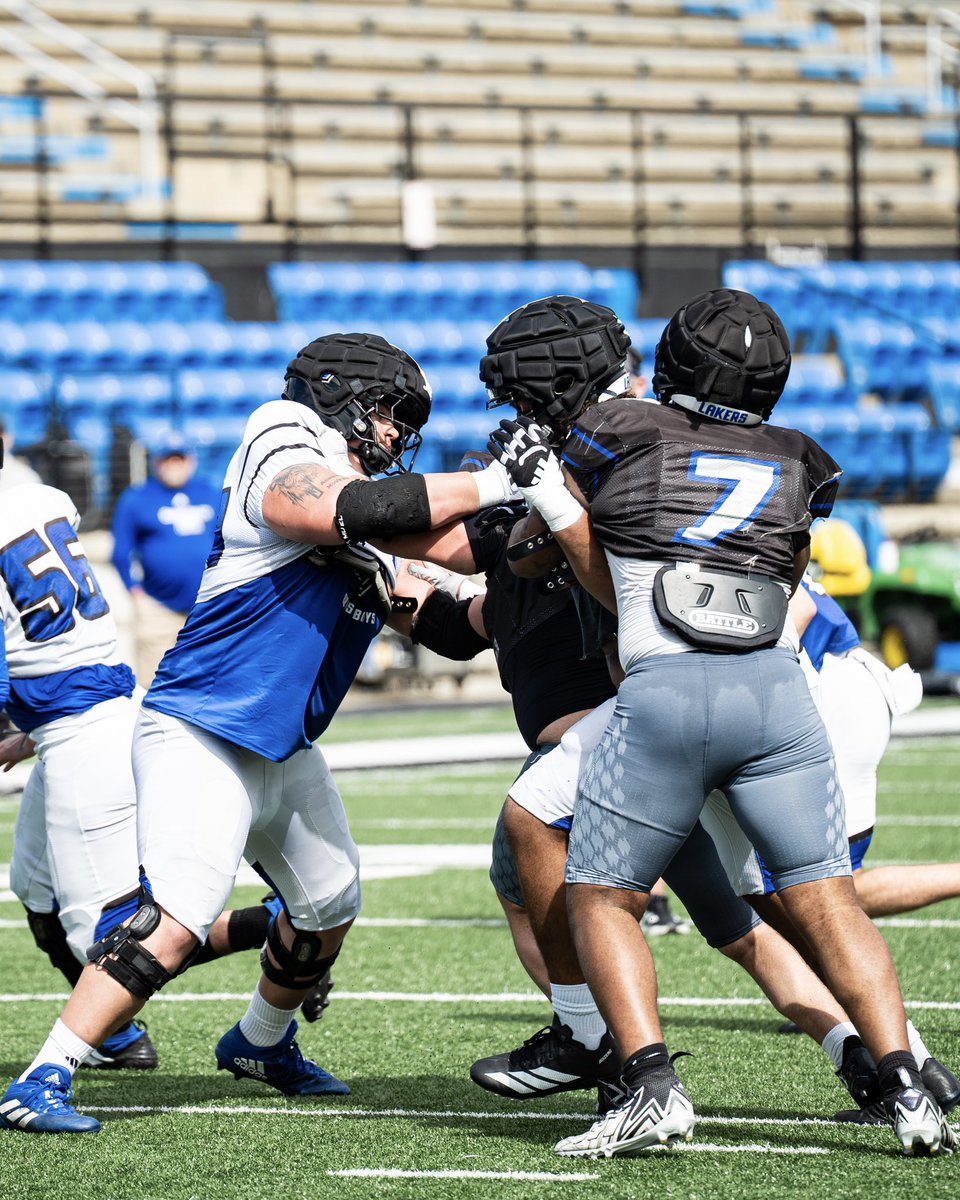 gvsufootball's tweet photo. Spring game this Saturday? Already? Let’s do it🤝

#AnchorUp | #ReadyForMore | #WAWG https://t.co/nlPeIJJdxX