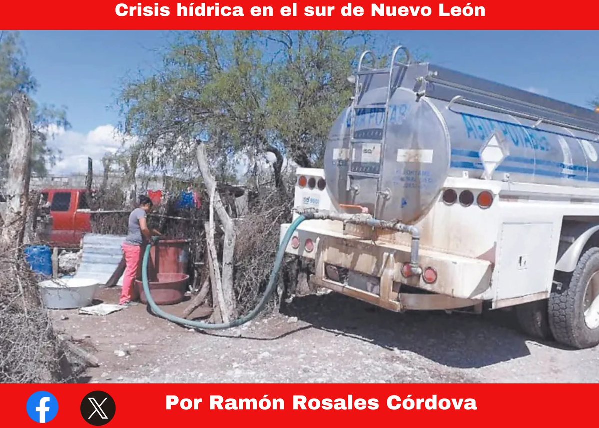 Te invito a leer, compartir y reaccionar a mi opinión de esta semana
Crisis hídrica en el sur de Nuevo León 
facebook.com/share/1Cq21UKF…