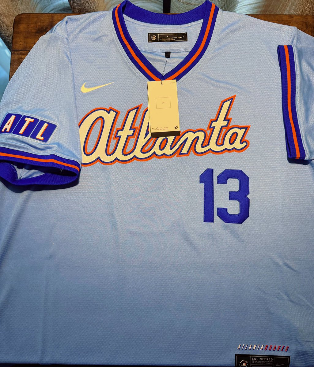 MARIOGA12000's tweet image. Received my @ronaldacunajr24 city connect @Braves jersey, it looks even better in hand. 🅰️LW🅰️YS BR🅰️VES ⚾️🔥🏆 #mvp #chopon 🪓