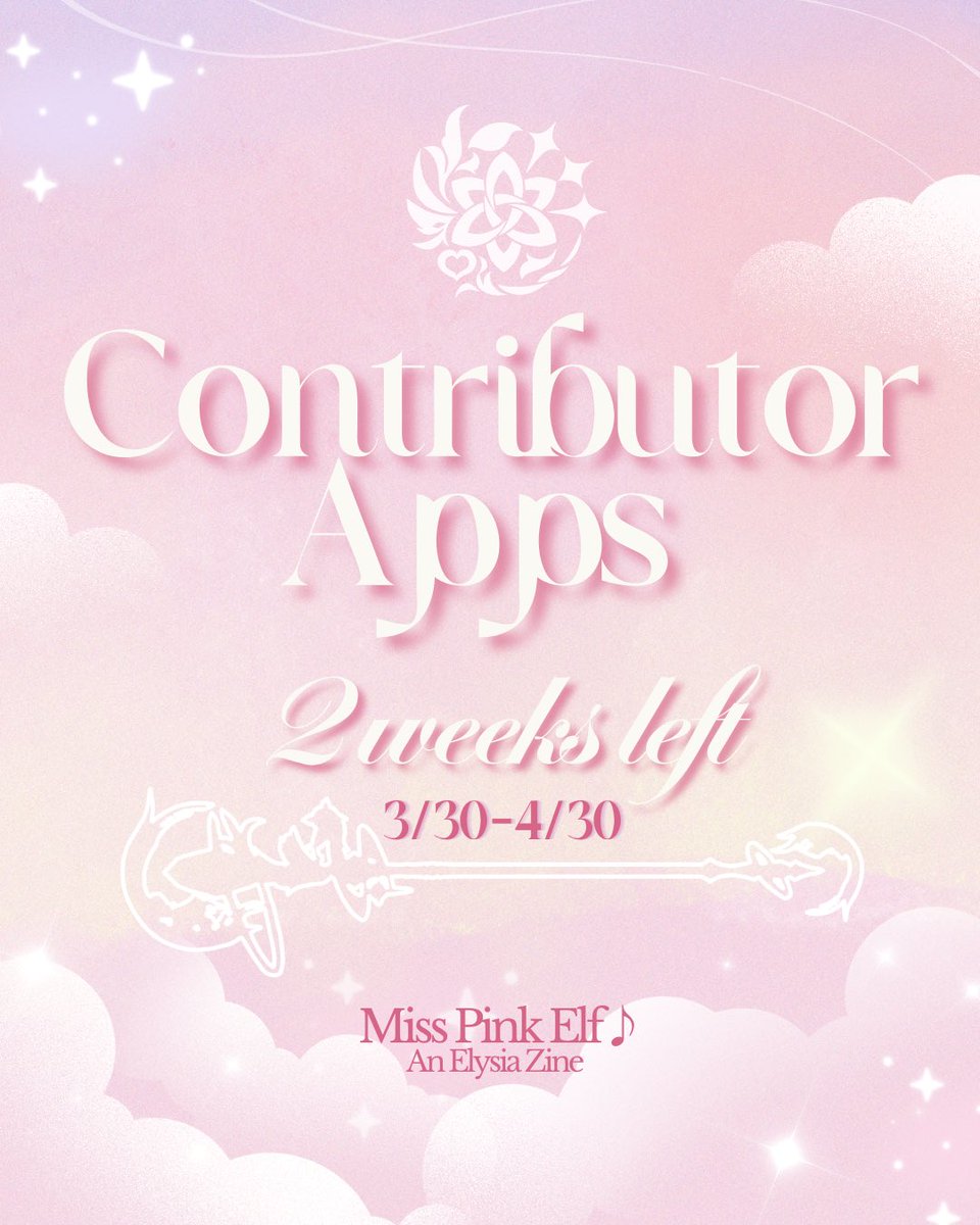 Miss Pink Elf ♪ An Elysia Zine | CONTRIB APPS OUT! tweet media