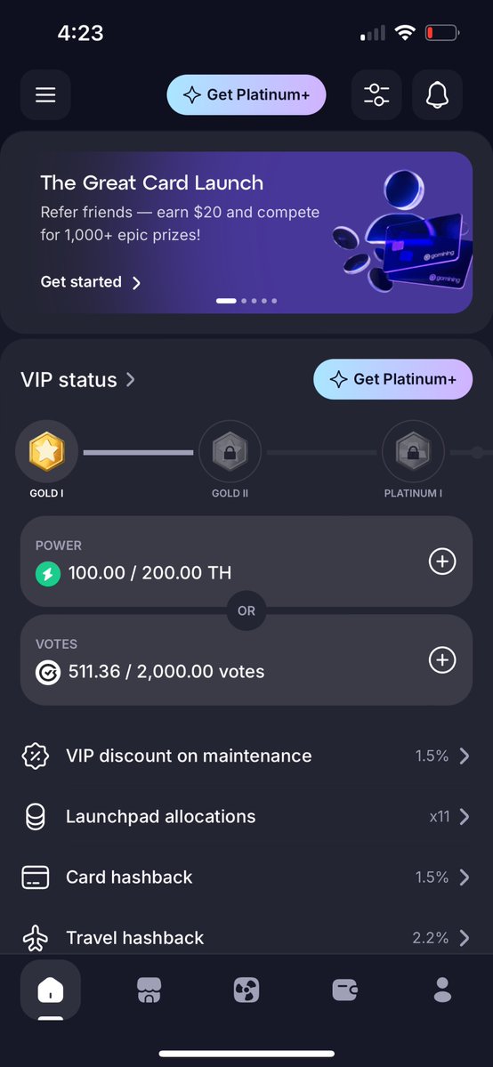 3rdEye322's tweet image. Finally pulled the trigger and officially topped off my VIP level to GOLD ⭐️ 

#gomining