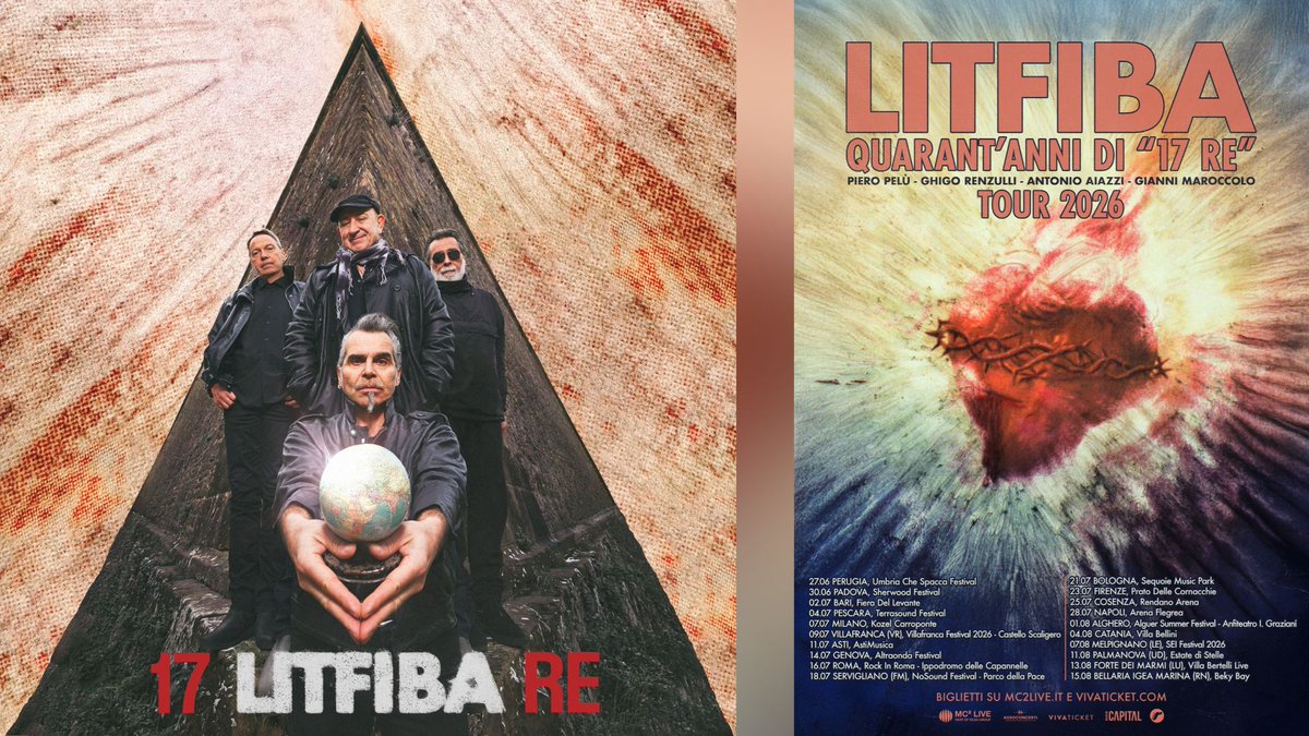 leofollieri's tweet photo. Intervista ai #litfiba su "17 RE" quarant'anni dopo

Il brano inedito, la storia dell'album e il tour celebrativo

Link qui di seguito: https://t.co/dlzGbG4EYT https://t.co/1MEKcLCOXE