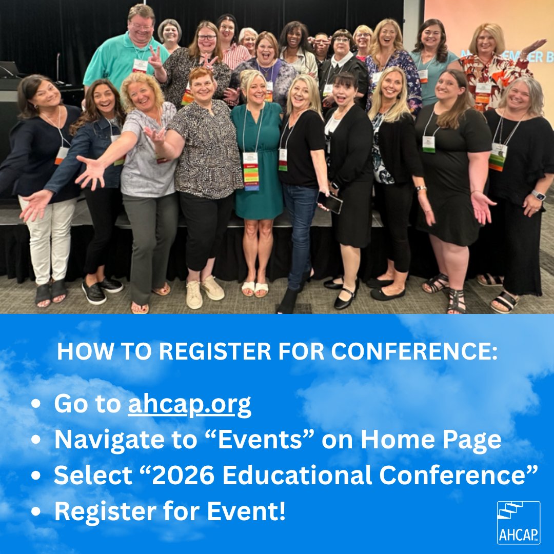 ahcap_org's tweet photo. The countdown is on. We are just TWO MONTHS away from conference in June! ✈️

We can’t wait to see you in Phoenix for the 2026 AHCAP Educational Conference. Here is a how-to for easy registration!

#AHCAP #AHCAPConference #HealthcareConference #HealthcareAdministration https://t.co/1plBtQpRS5