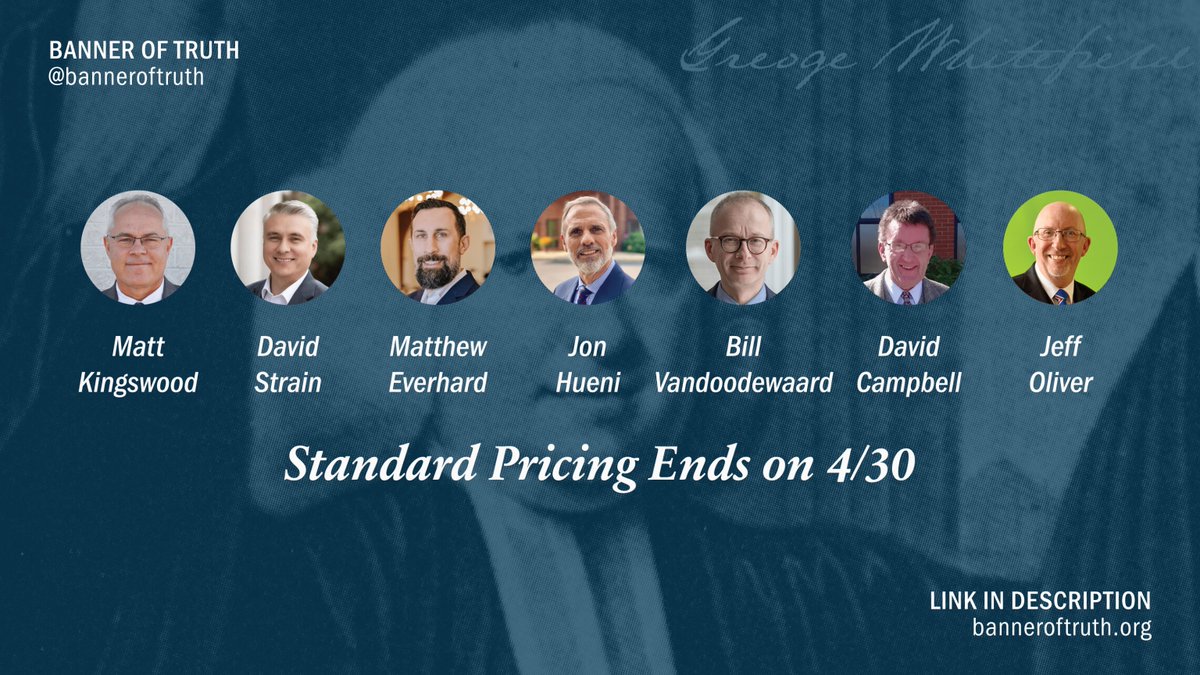 Join us for our annual Banner East Coast Ministers' Conference. This year our theme will be on the topic of revival. If you are a pastor, seminary student, or leader within a church you will be blessed by the exclusive fellowship of other men in ministry. Each attendee gets
