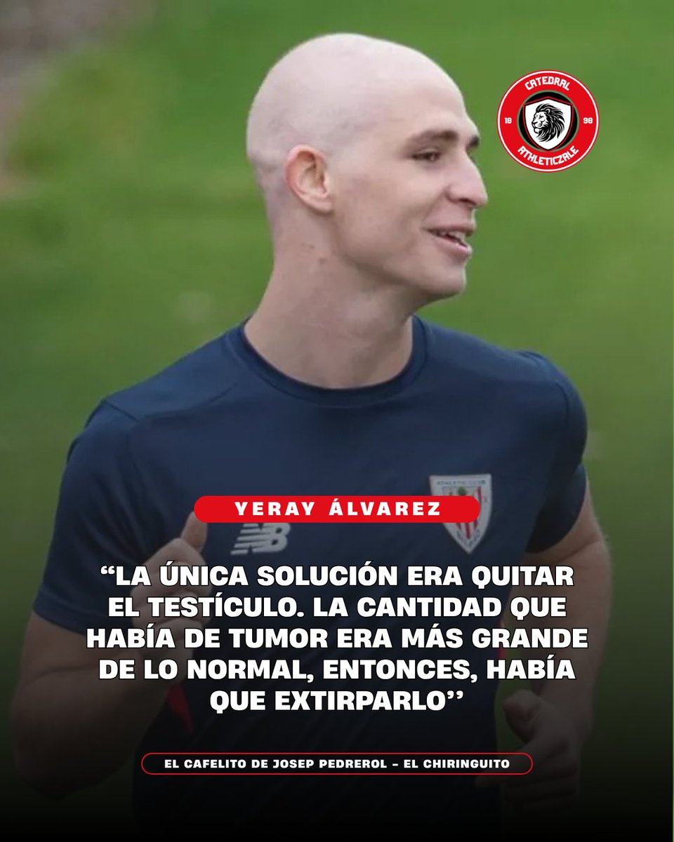 CatedralAthTV's tweet image. 🗣 "La CANTIDAD que había de TUMOR era MÁS GRANDE de lo normal"

👉 @yerayalvarez4  con @jpedrerol en @CafelitodeJosep sobre el día de la detección del cáncer.

📹 Vía @elchiringuitotv 

#yerayálvarez #cáncer #tumor #joseppedrerol #elcafelito