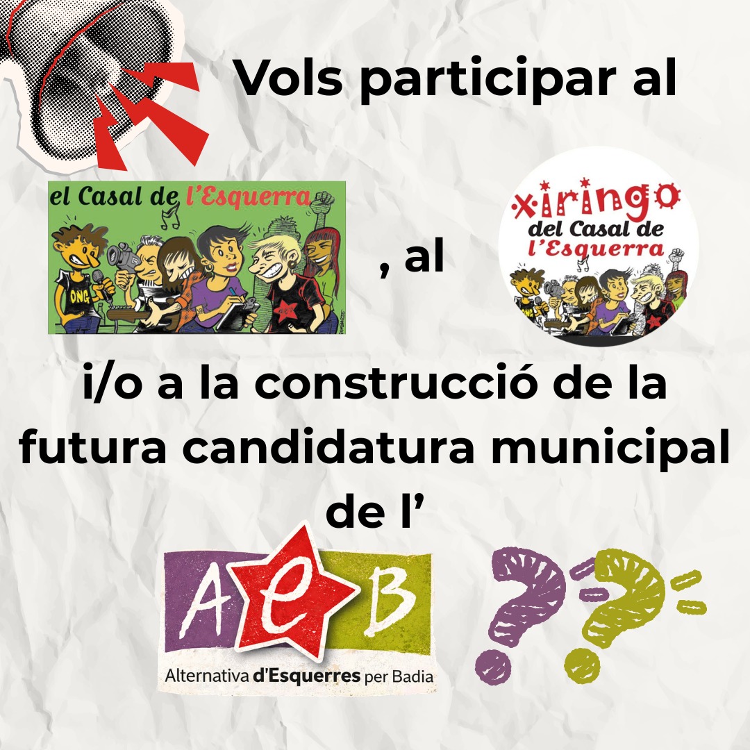 CasalEsquerra's tweet photo. Ens trobaràs al Casal de l'Esquerra! Amb les ganes i la il·lusió de fer del nostre poble un lloc millor on viure. 
Festa Major, activitats, xerrades, cultura, candidatura municipal...Segur que trobes a on pots participar i aportar per #Badia #badiadelvallès https://t.co/inolR5bPnp