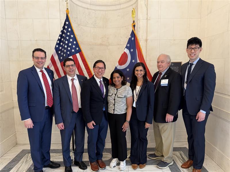 AmCollegeGastro's tweet photo. @umfoodoc @mdmarathon @EPainem @doctornikkid @MLutzM @jensemineriomd @RepMaxwellFrost @SenatorBaldwin @MLutzMD @jrmartin027 @RepPabloJose @EPaineMD @SenHydeSmith @CoryBooker @dagreenwald @L_Sahyoun The ACG Ohio delegation! Including President-Elect Dr. Costas Kefalas (@CostasHKefalas) and Trustee Dr. Jean-Paul Achkar (@JPAchkarMD) #ACGAdvocacyDay https://t.co/RDkLeoLBXO