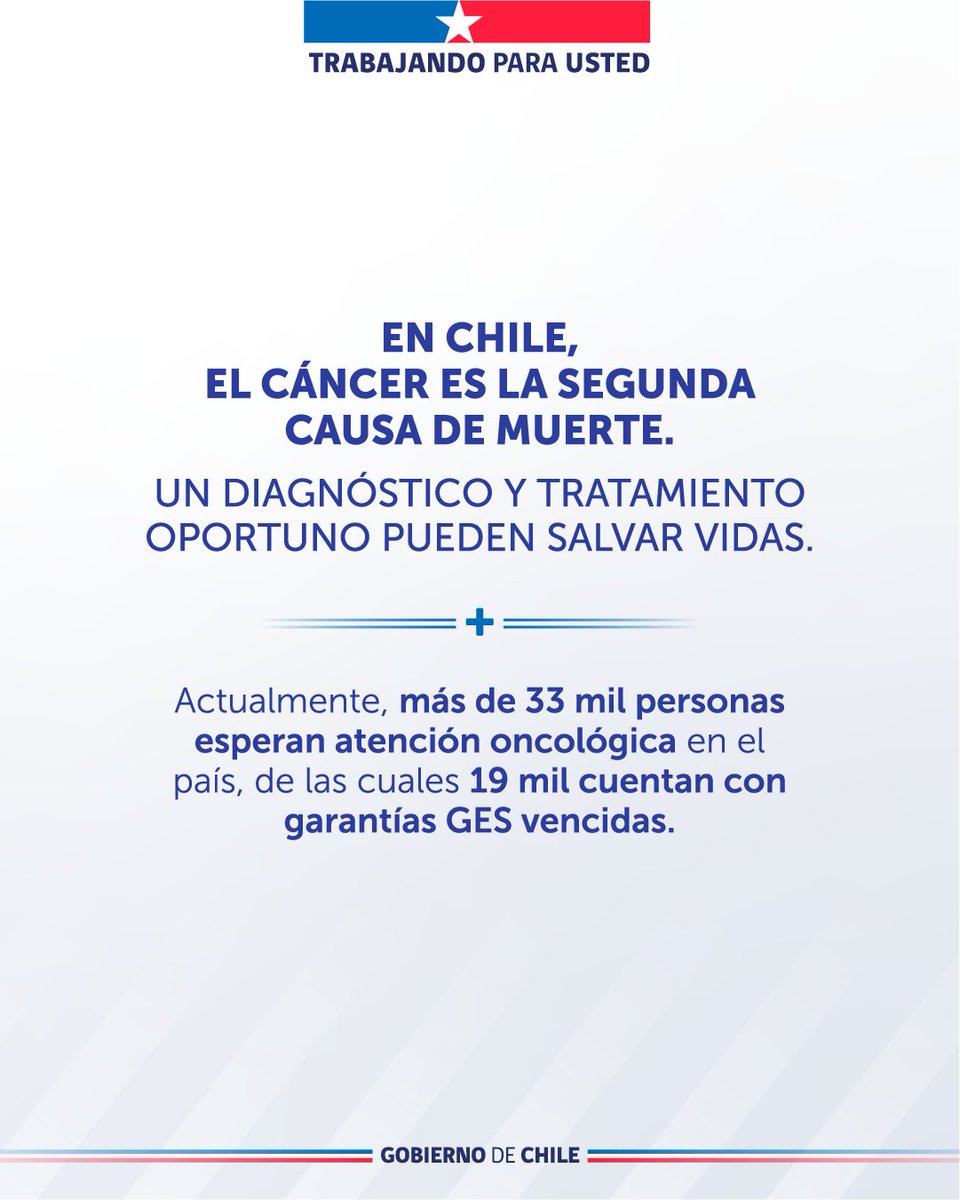 ministeriosalud's tweet photo. La Alerta Sanitaria Oncológica es un hecho 🤝

La medida administrativa permitirá agilizar la atención de más de 33 mil personas que esperan por su prestación oncológica y garantías retrasadas. https://t.co/XhSxXDIpPs