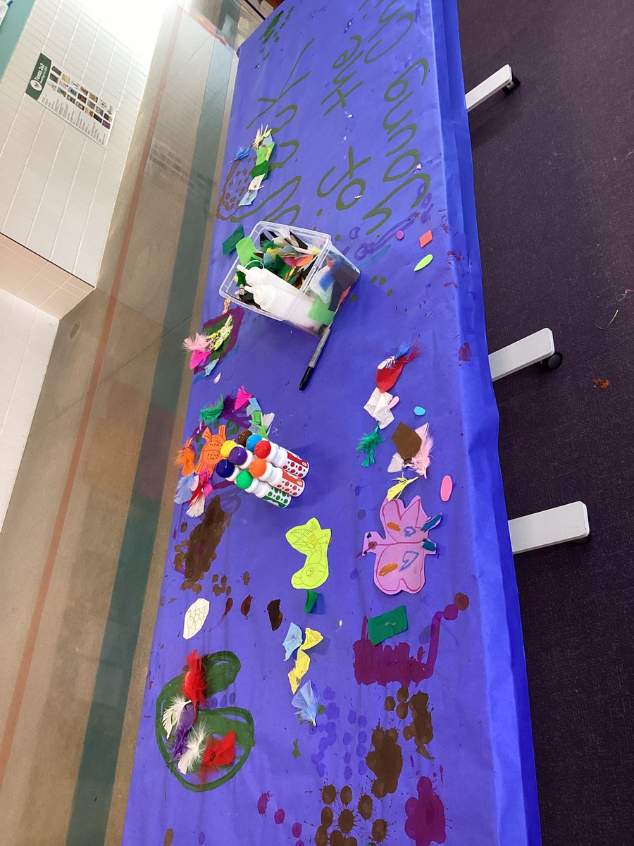 DVISD_CDC's tweet photo. It’s Artsy Thursday! Our children got creative today exploring paints, glue, and lots of imagination. The children had so much fun expressing themselves through art! #wotyc2026 #CDCLILDRAGONS https://t.co/Tro1cH0IxH