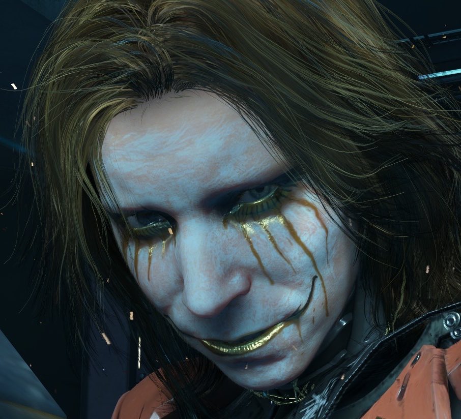 ourobug's tweet image. this is higgs before and during ovulation btw u can tell bc of the difference in water retention in his face. kojima wanted the characters in ds2 to be as realistic as possible #true