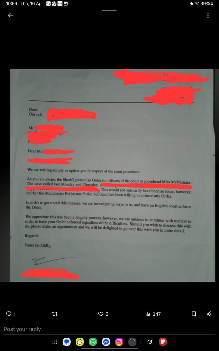R0dimu55's tweet image. 🚨This is what “justice” looks like in the UK family courts.😡

I had a warrent issued for my ex, female, partner which @gmpolice and @PSOSRenfInver refused to exacute. This has caused years of abuse to my daughter that could all have been prevented.