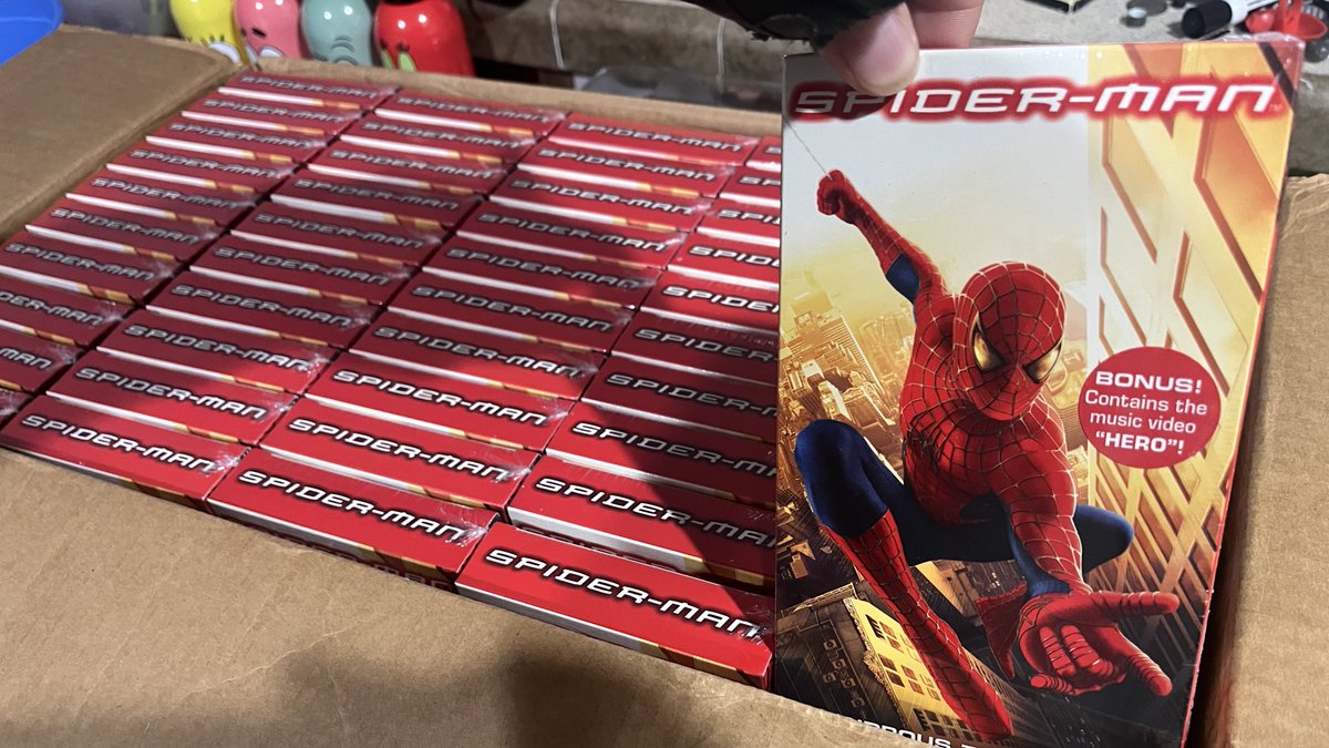 ‘who would buy 50 sealed copies of Spider-Man on VHS?’
who wouldn’t?