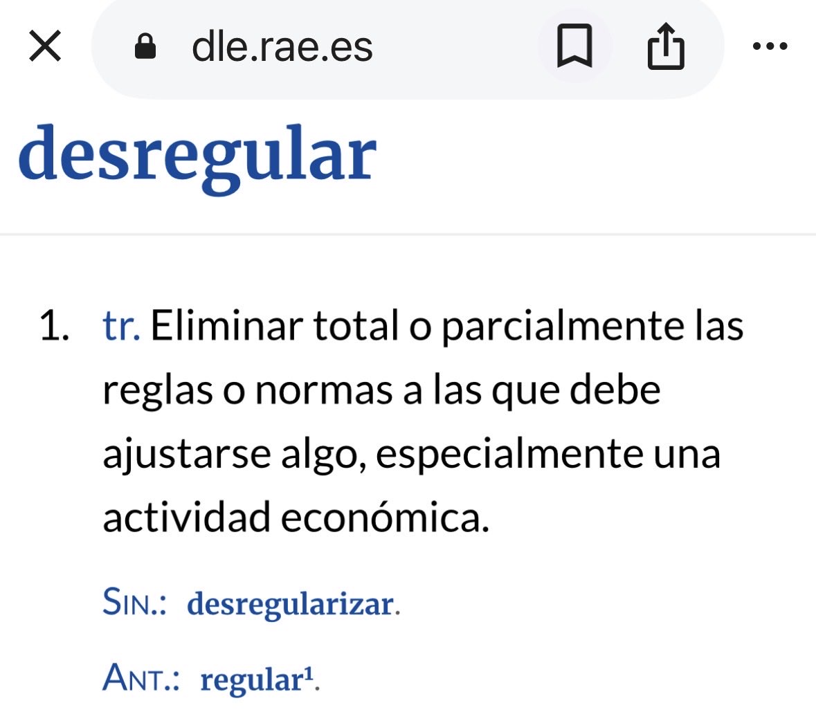 javierfc's tweet photo. Un verbo nuevo. Es regular, de momento. https://t.co/b7flBaZg0o