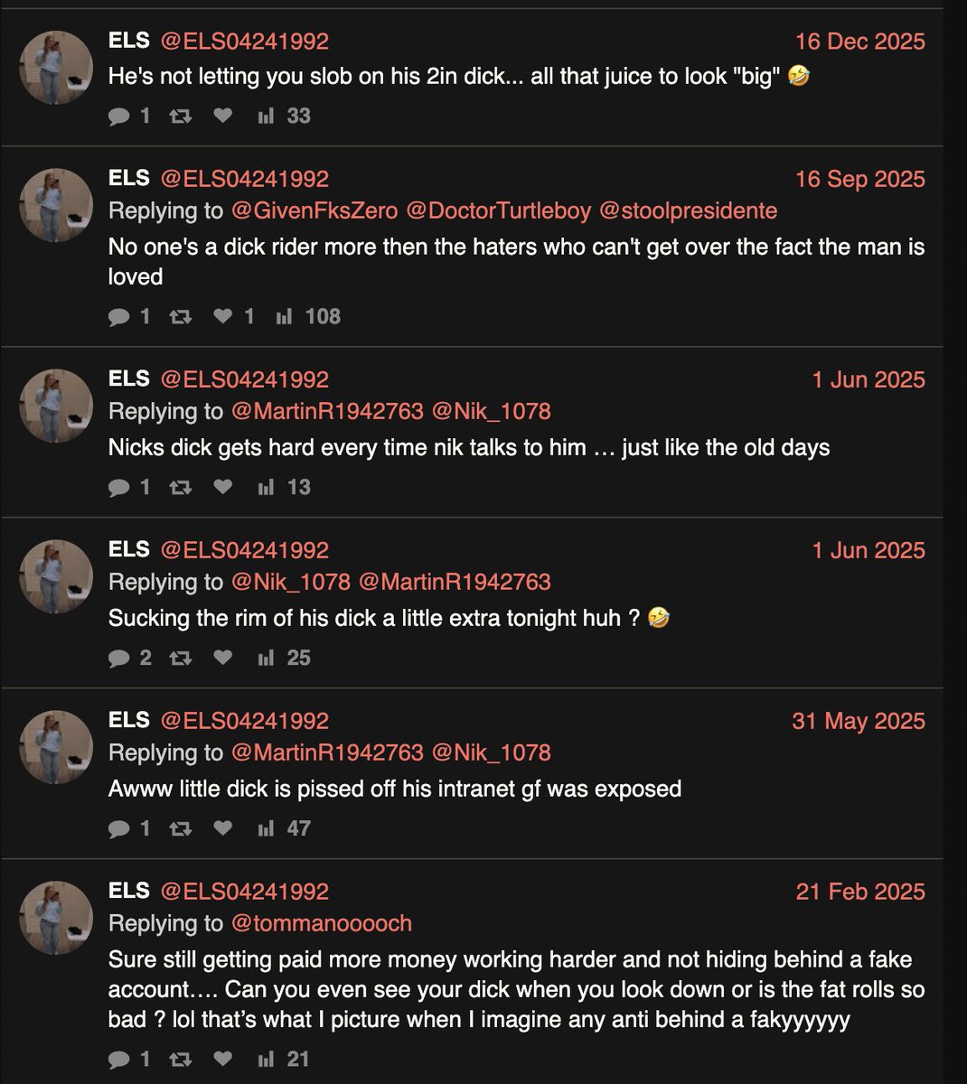 matthewleather's tweet photo. @ELS04241992 @barberelley @5150daddy Genuinely imagine this is what you think about.... someone else's body parts 🤣 https://t.co/iFOprNQ6NN