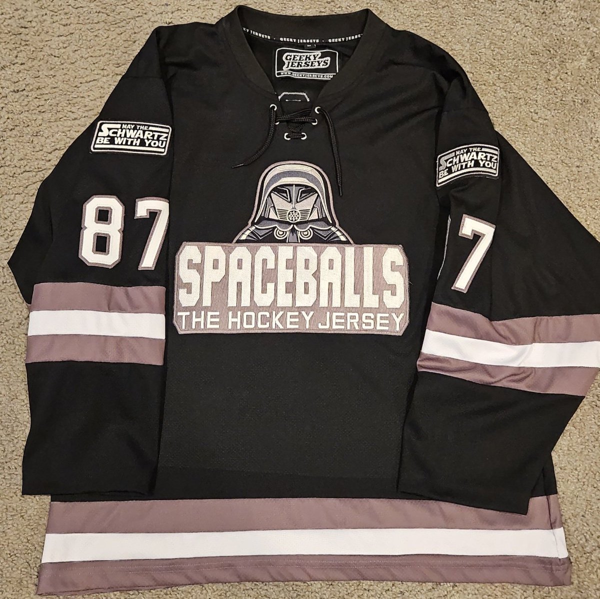 Darth_Sully_NYR's tweet image. In Honor of #Spaceballs the New one I give you, Spaceballs the Hockey Jersey!!