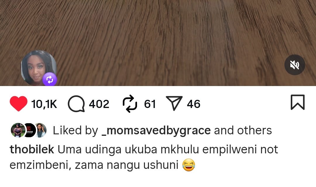 _Thembalihle_'s tweet photo. MaKhumalo caption on Instagram 🤣🤣🤣 #UthandoNesthembu https://t.co/rvbifrwUFa