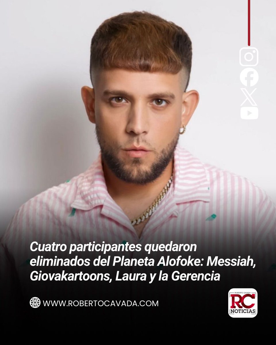 rcavada's tweet image. Cuatro menos en la jugada y el juego se pone cada vez más intenso 

Messiah, Giovakartoons, Laura y la Gerencia dicen adiós al Planeta Alofoke, en una eliminación llena de sorpresas.

#RobertoCavada #RCNoticias #PlanetaAlofoke