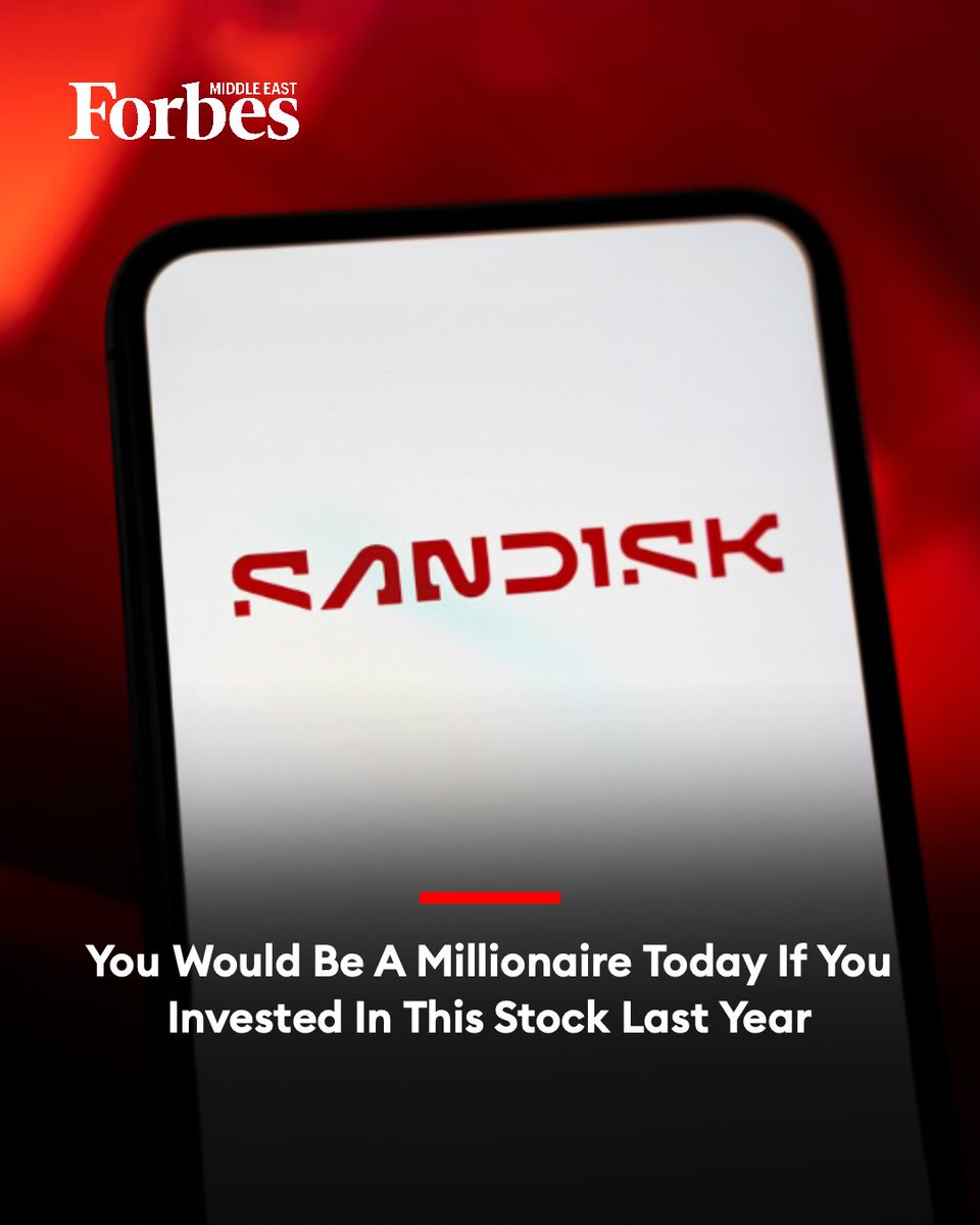 Forbes_MENA_'s tweet image. A $35,000 investment in this #AI data storage stock a year ago would be worth $1 million today, after a rally fueled by booming demand for data centers.

#Forbes

For more details: 🔗 on.forbesmiddleeast.com/1uej