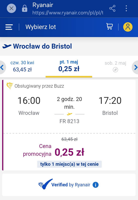 OliWojowniczka's tweet image. #tanieloty ✈️ UWAGA, rekord cenowy, lot z Wrocławia do Bristolu za 25 groszy, Dubrownik z Wrocławia za 8,65 zł 😮 

#ryanair