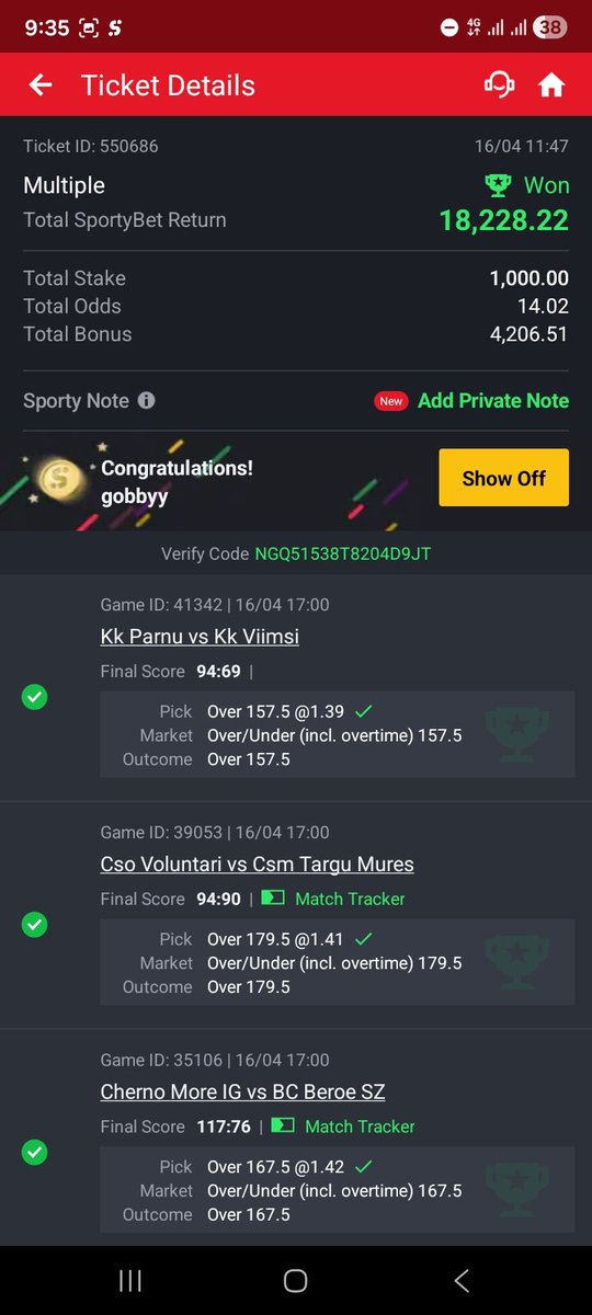 kamig00's tweet photo. @CHIZZY_BB Thank you sm🔥🎉 Edited from the 50 odds you dropped. I also edited the 800dds but i had cut 1 but this one came through 🙏🏽 https://t.co/DBThHsktxF