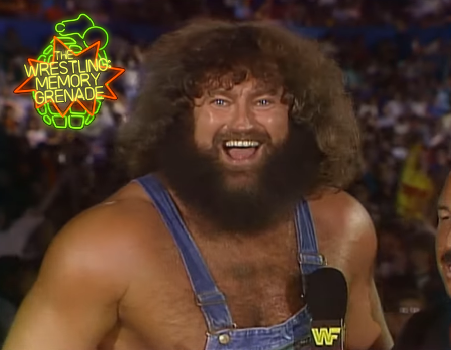 NEW Grenade #193 closing April 1989 WWF TV. Savage &amp; Sherri cut the hair of the Barber! Valentine vs. Garvin in a Retirement Match! IC Champ Rude vs. Hercules. Plus, Genius Poetry, Danny Davis returning as Ref, Hillbilly in a Honky Tonk, Sardines, &amp; more! wrestlecopia.com/wmgrenade/wmg1…