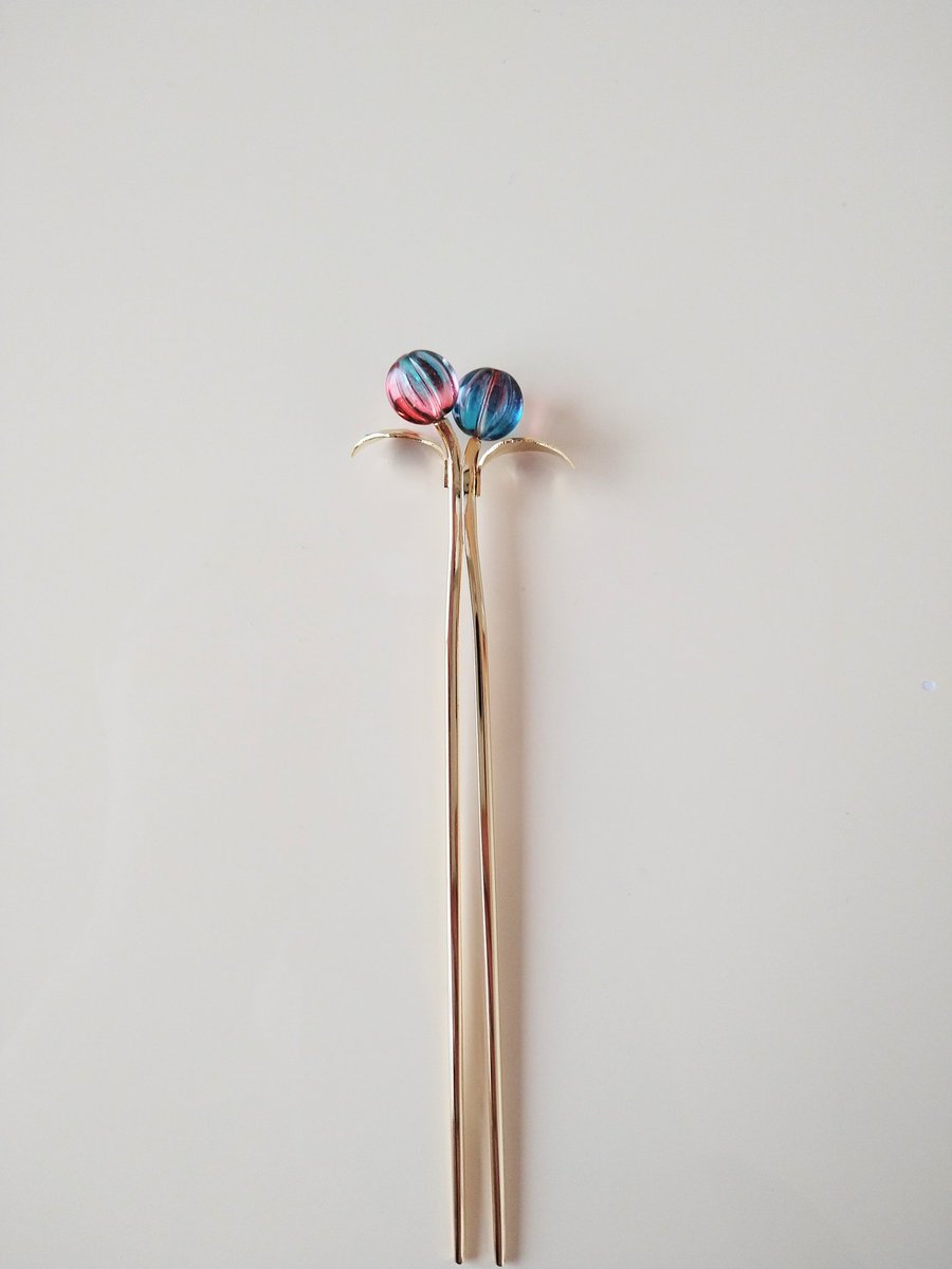 かかしです☆かんざし 手芸金具 『スカシ花付かんざし 金色』 – Yuzawaya
