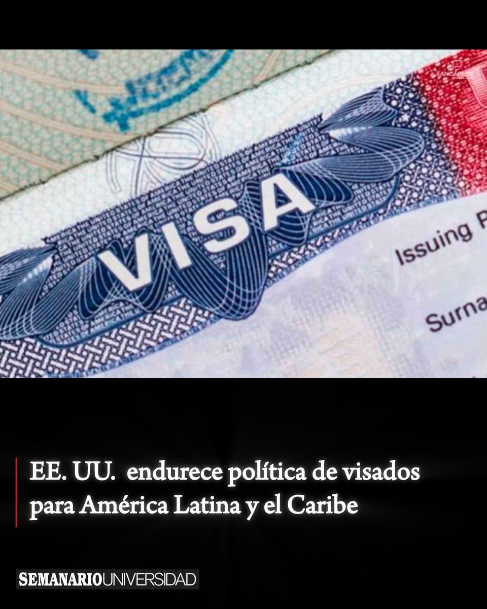 SemanarioU's tweet image. #Mundo. EE. UU.  endurece política de visados para América Latina y el Caribe

 semanariouniversidad.com/mundo/eeuu-end…