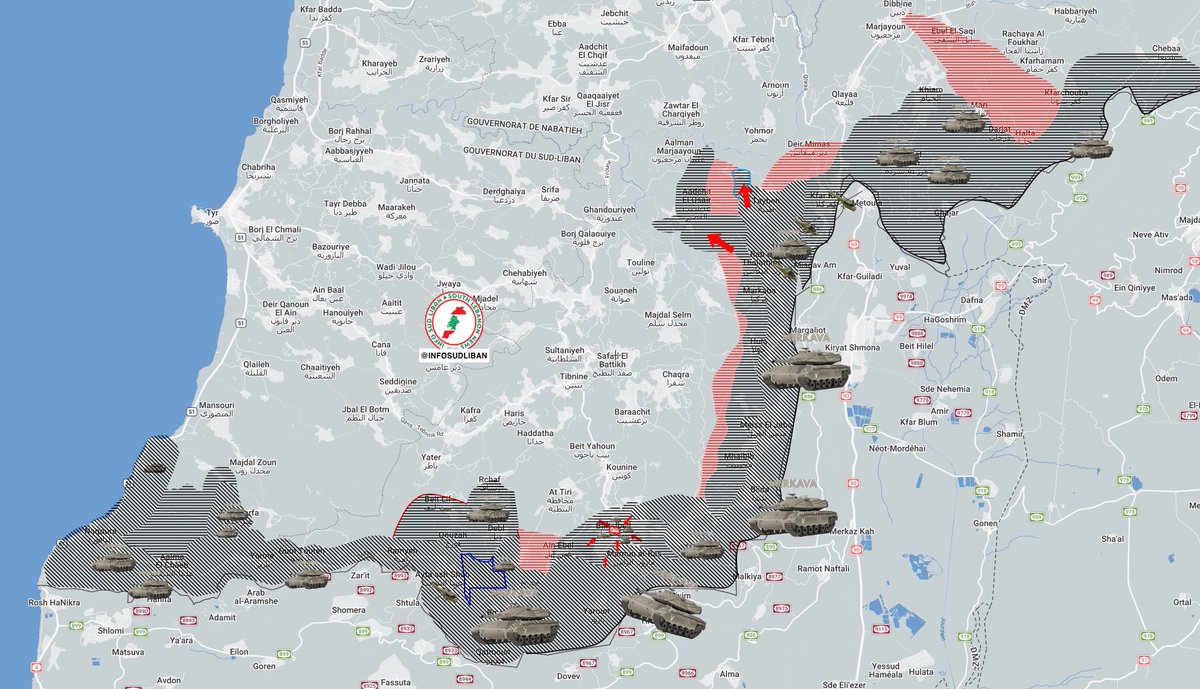 InfoSudLiban's tweet photo. Après plus de 40 jours d’une guerre acharnée, Khiyam n’est pas tombé et la ville de BintJbeil a tenu bon !

Malgré une force estimée à plus de 15 000 hommes engagés dans l’offensive, et en dépit de destructions massives, de dizaines d’infrastructures détruites et de centaines de moyens de combat découverts dans la zone, selon l’armée israélienne, la ville de BintJbeil n’est pas tombée. Le Hezbollah a tenu.

Sur le reste des fronts, à l’est l’armée israélienne a essayé d’avancer hier à Debnine sans succès.

Après plus de 40 jours de combats, Khiyam n’est toujours pas tombée.

Plus à l’ouest, la situation est plus difficile, où l’armée israélienne a réussi à plus ou moins consolider sa position à Naqoura.

À Chamaa, l’armée israélienne a procédé à la destruction de quasiment toute la ville comme dans tous les villages et villes qu’elle occupe.

Le sud Liban a tenu bon malgré plus de 100 000 soldats, 100 000 occupants.