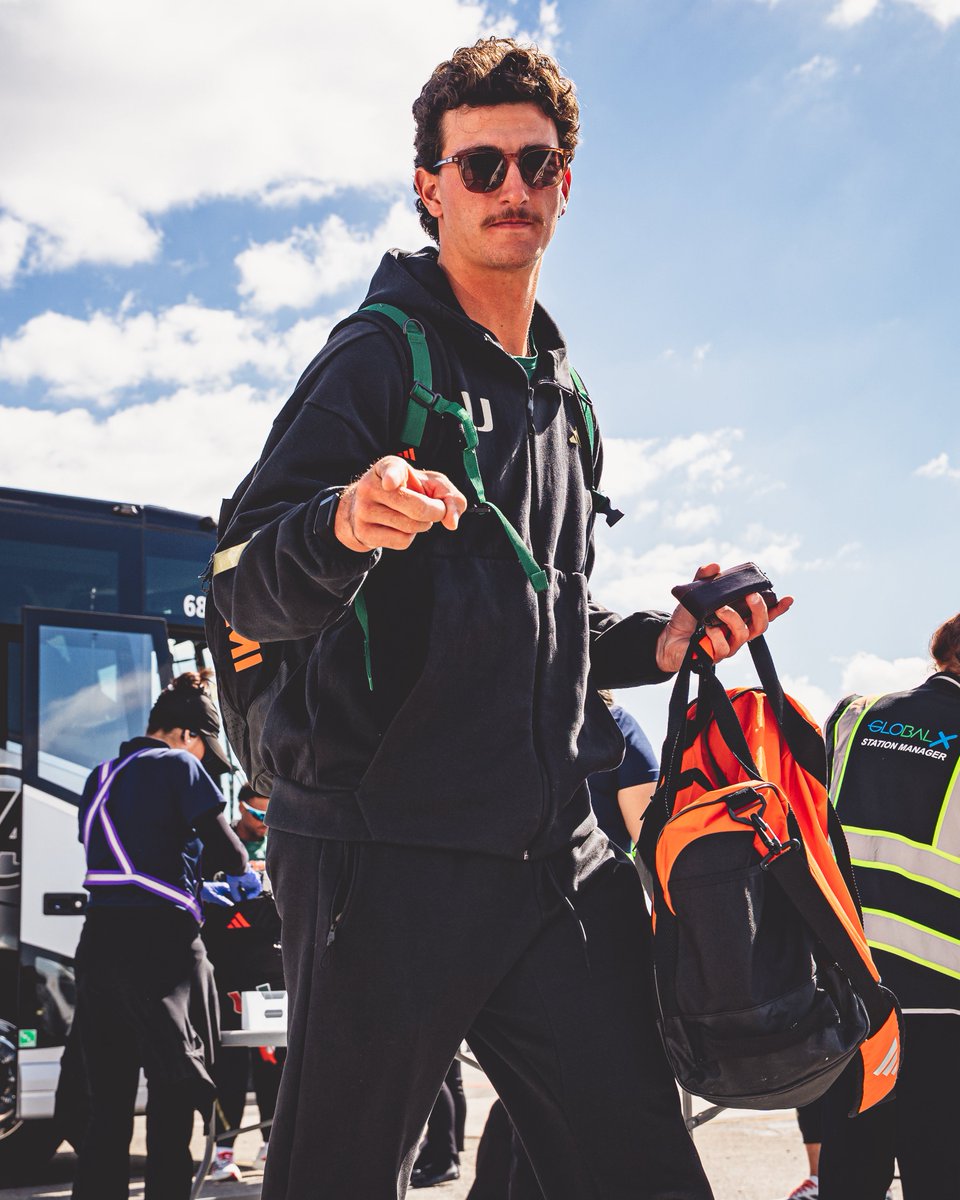 CanesBaseball's tweet photo. West Coast Canes ✈️ https://t.co/2RfzpqmHHd