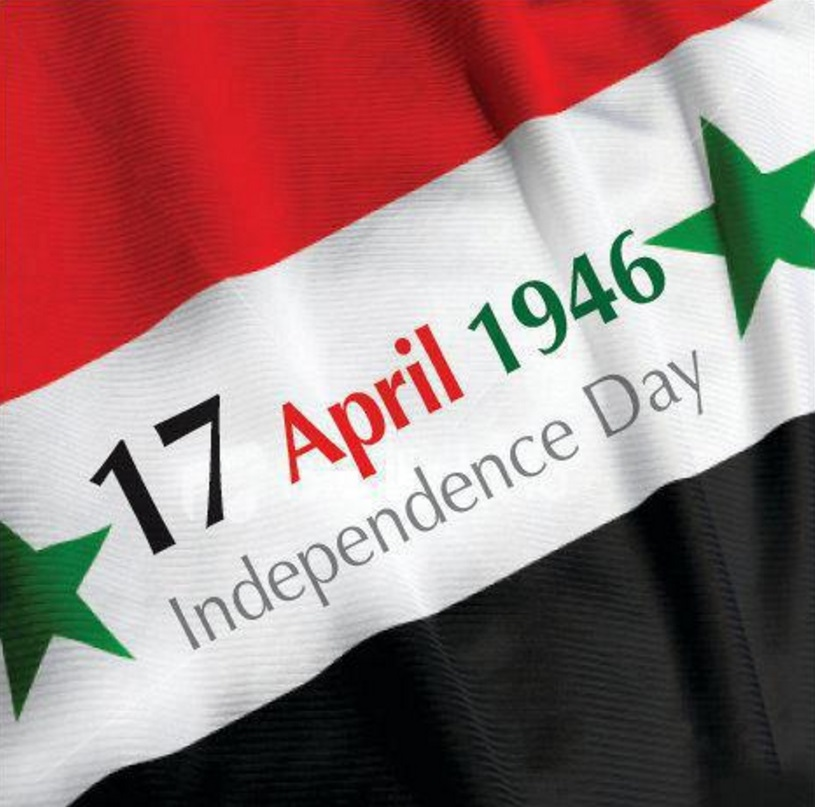 DianaMontanari's tweet image. 17 de Abril:👇🏼 
«DÍA DE LA INDEPENDENCIA DE SIRIA»🇸🇾 #SyriaIndependenceDay | El 17/04/1946, Siria se independiza de los imperios británico y francés.
facebook.com/photo?fbid=149…
#IndependenceDay #Siria