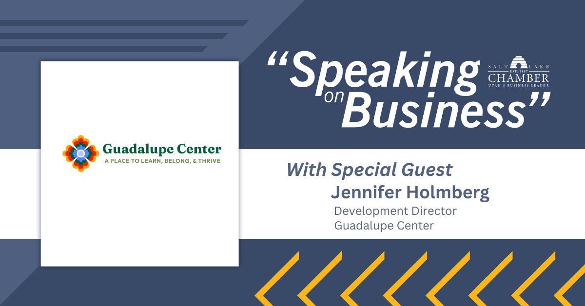 saltlakechamber's tweet image. The Guadalupe Center believes that education is one of the most powerful tools for breaking cycles of poverty and opening doors to opportunity.

Development Director Jennifer Holmberg joins us with more on #SpeakingonBusiness: slchamber.com/speaking-on-bu…
#Education #Mentoring