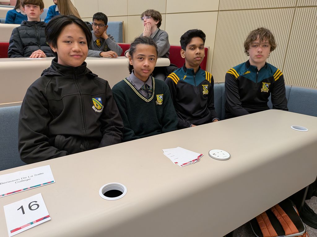 BeneavinCollege's tweet photo. Well done to our teams that took part in the DCU maths quiz today. Great fun had by all! https://t.co/ByhDGu5bIM