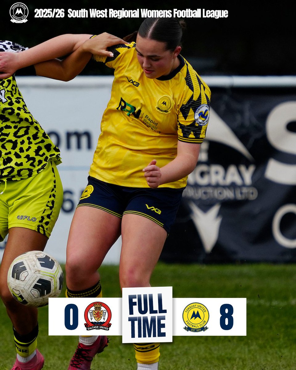 TUFC1899's tweet photo. ⏱ FT | Another big win for United!

0-8🟡

#tufc | #SALTOR https://t.co/gKAovp0NOY