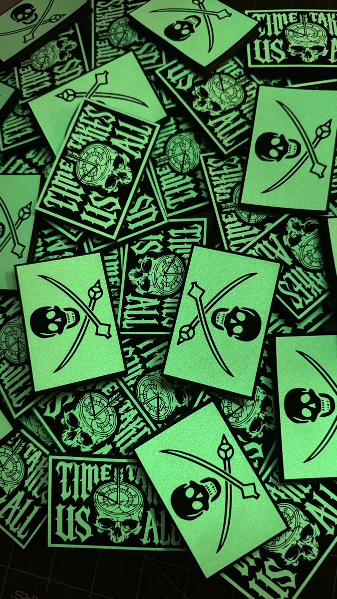 Next patch release coming April 24th. 

Releasing red leather and GITD of both pirate time and time taker patches as well as brown leather pirate time patches.