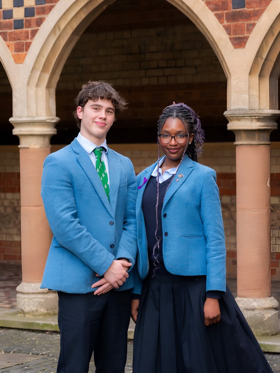 This young girl by name Winifred Mmasichukwu Otubo has been named Head of School at the Prestigious Rugby School, UK. 
She recently made 9 straight A's in her GCSE exam and will now lead the school's student body alongside Adam (Pictured).
Mmasichukwu Otubo is from Ebonyi State.