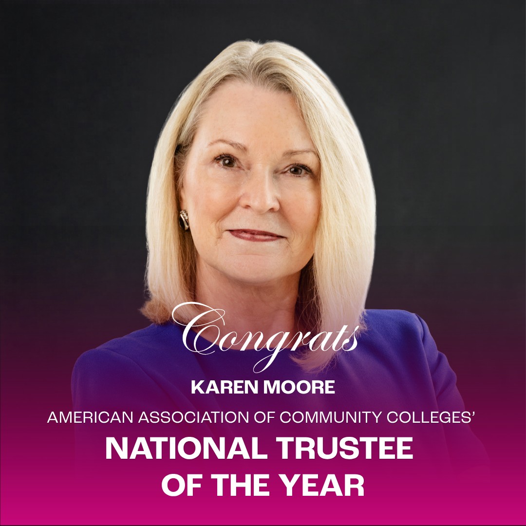 Moore_Agency's tweet photo. We are so proud to celebrate our Founder and CEO, Karen Moore, who has been named the National Trustee of the Year by @Comm_College.  

Karen's leadership has never been about recognition, but about impact. Her vision and unwavering commitment to education and its communities is at the core of who she is, and her heart for service remains the foundation on which Moore was built.  

This recognition reflects the tangible difference she makes not only within our agency, but across the state of Florida. Congratulations, Karen!