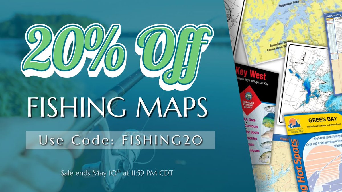 LongitudeMaps's tweet photo. 🎣 🚤 The summer fishing season is just around the corner, and we're celebrating with 20% off fishing maps through May 10th! 

Use code FISHING20 at checkout to apply the discount

🗺️ Stock up today and head into the season with confidence: https://t.co/w6YP92JPi3

#fishing #maps https://t.co/Rh0Q1ptXGx