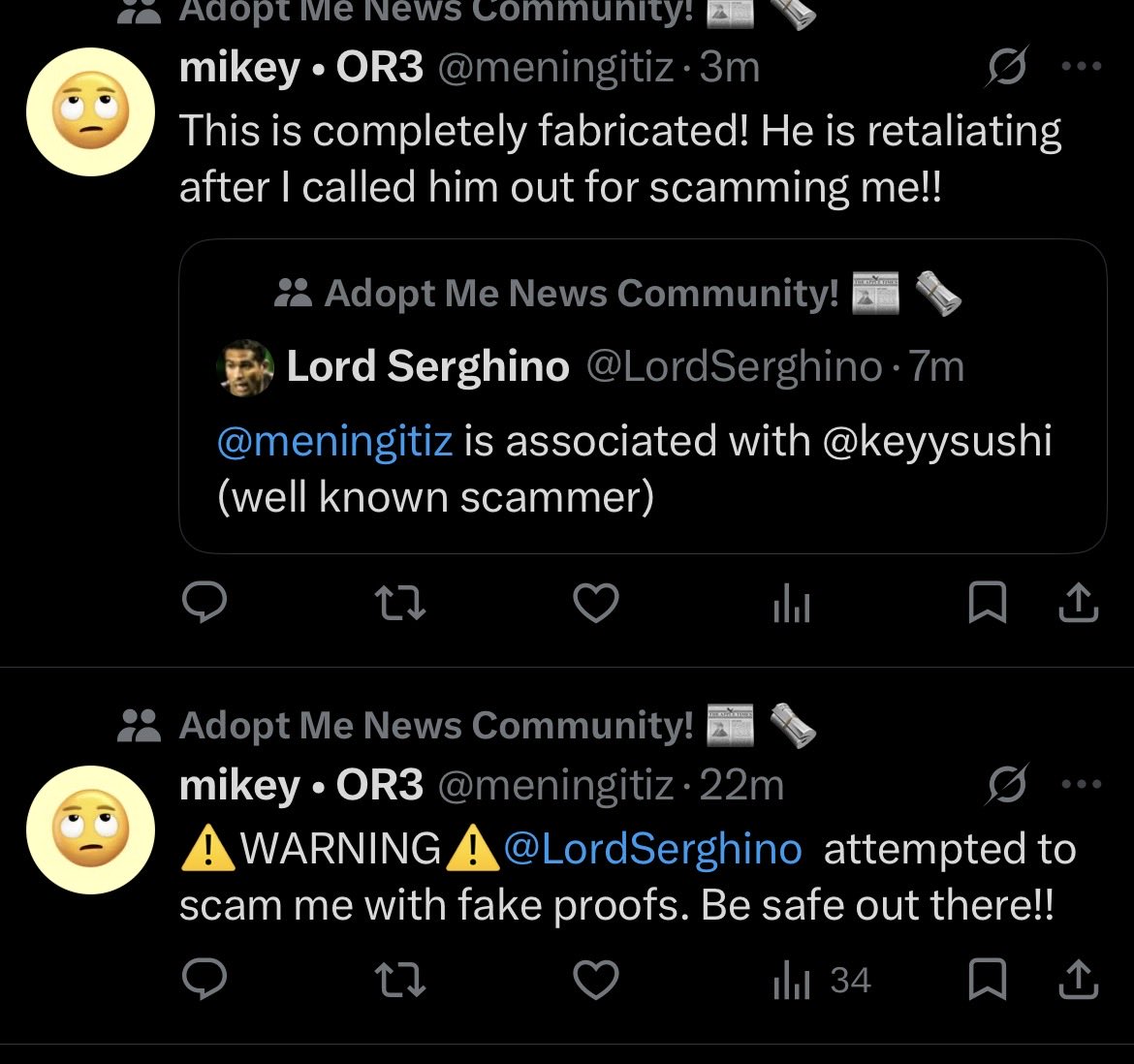 totaIIynotlcy's tweet photo. Just a fair warning because I’ve seen them recently gain positive attention.. watch out for said user: sexual harassment, fakes scam reports with no provided proof, bodyshaming yadda yadda list goes on.. to purposefully rage bait people https://t.co/1i1fQbdGxf