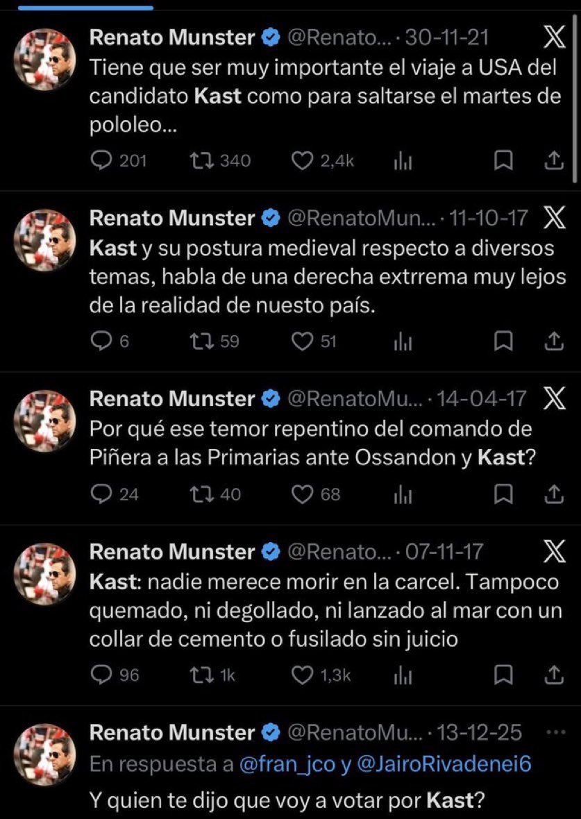 mchllrch's tweet photo. @RenatoMunster @Culturas_RM @PresidenteKast @Min_Undurraga El asunto personal: https://t.co/hr81livL2Y