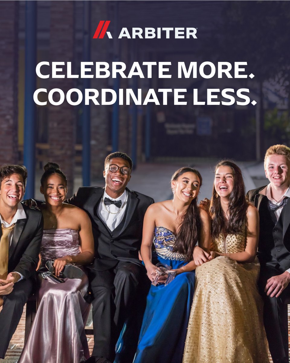 ArbiterSports's tweet photo. Prom season and graduation planning can get busy fast. 

Arbiter Facilities Scheduler helps schools book spaces, manage requests, and keep everyone aligned with one shared calendar — so events stay organized and double-bookings stay out of the picture.
https://t.co/Yip7aYVjoT https://t.co/vVjBld3H74